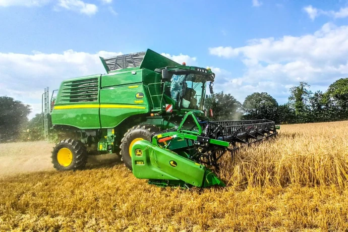 Battage de céréales