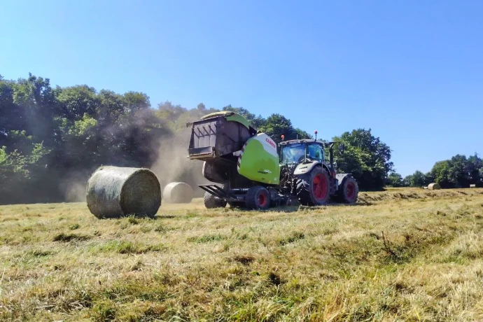 Pressage en balles rondes